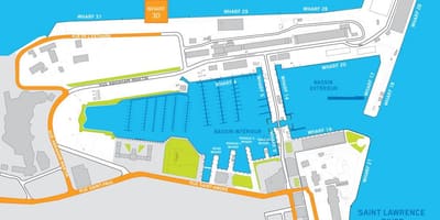 Терминал крстарење бродовима Квебеку мапи